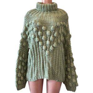 POL Green Chunky Knit Sweater